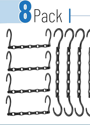 Mr. Pen- Space Saving Hangers, Black, 8 Pack, Clothes Organizers, Shirt Hangers, Magic Closet Space Savers