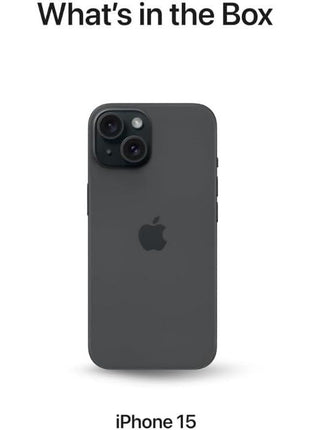 Apple iPhone 15, 128GB, Black - Unlocked (Renewed Premium)
