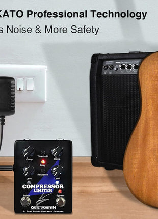 LEKATO Guitar Looper Pedal Effect Pedal with Tuner Function Looper Pedal Loops 9 Loops 40 minutes Record Time with USB Cable and 9V 0.6A Pedal Power Supply Adapter