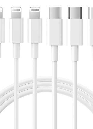 iPhone Charger 3Pack 6FT USB C to Lightning Cable [Apple MFi Certified]