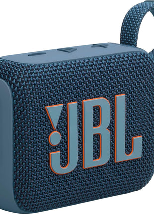 JBL Go 4 - Ultra-Portable Bluetooth Speaker - Blue | Ultra-portable JBL Pro Sound with punchier bass, Up to 7 hours of playtime plus 2 hours with Playtime Boost
