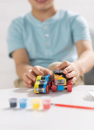 Melissa & Doug Decorate-Your-Own Wooden Craft Kits Set - Race Car and Monster Truck