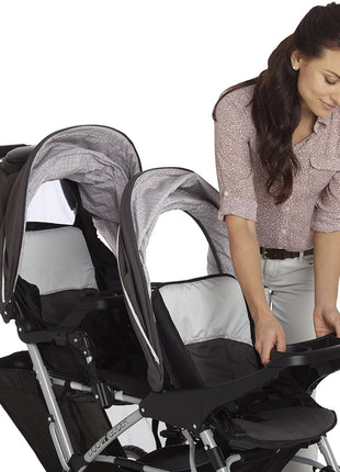Graco® DuoGlider Double Stroller | Lightweight Double Stroller with Tandem Seating Glacier