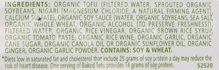 Wildwood, Organic SprouTofu Baked Tofu, Teriyaki, 6 oz