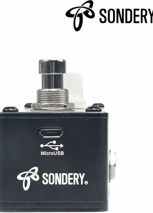 Sondery Looper Pedal Triple Loop, Each Track 30 Minutes Looping Time, Access to Upload/Download Music Files Via Enclosed USB Cable from/to Each Track, Unlimited Overdubs Undo/Redo, True Bypass