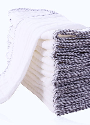 Cute Castle 12 Pack Muslin Burp Cloths for Baby - Ultra-Soft 100% Cotton Baby Washcloths - Large 20'' by 10'' Super Absorbent Milk Spit Up Rags - Burpy Cloths for Unisex, Boy, Girl - White