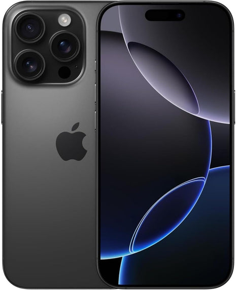 Apple iPhone 16 Pro, US Version, 256GB, Black Titanium - Unlocked (Renewed Premium)