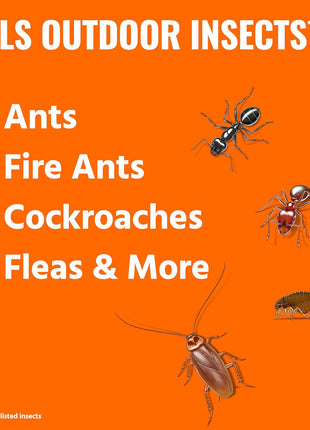 TERRO Ant Killer Plus Multi-Purpose Insect Control for Outdoors - Kills Fire Ants, Fleas, Cockroaches, and Other Crawling Insects - 3lb Shaker Bag - T901-6