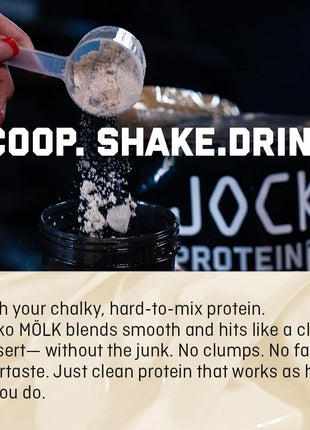 Jocko Fuel Whey Protein Powder, Vanilla Milkshake, 22g Protein, Digestive Enzymes + Probiotic Blend, No Sugar Added, with Essential Amino Acids + Electrolyte Minerals, 28 Servings