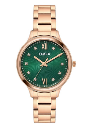 TIMEX Trendline Green Round Dial Analog Women's Watch - TWTL12115