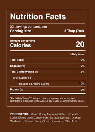 Strongwater Old Fashioned Mix - Makes 32 Cocktails - Handcrafted Old Fashioned Syrup with Bitters, Orange, Cherry, Organic Demerara Sugar - Craft Cocktail Mixer, Just Mix with Bourbon,Whiskey - 1 Pack