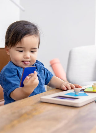 LOVEVERY | Friends of All Shapes Puzzle | Montessori Toddler Toy, Ages 16 Months+