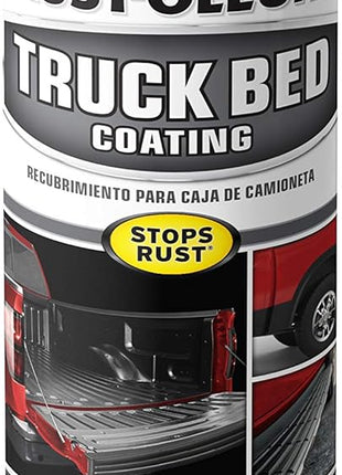 Rust-Oleum 248914 Automotive Truck Bed Coating Spray, 15 oz, Black