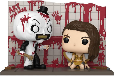 Funko POP! Moments: Terrifier 2 - Art vs Sienna | Official Merch - Collectable Vinyl Figurine for Shelf Display - Birthday Gift Idea for Fans and Collectors