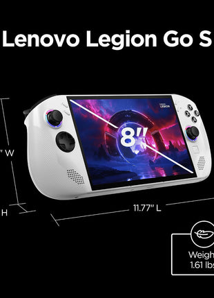 Lenovo Legion Go S - 2025 - Mobile Gaming Console - AMD Radeon graphics - 8 inch PureSight IPS Display - 120Hz - AMD RyzenTM Z2 Go - 16GB Memory - 512GB Storage - Glacier White - Free PC Game Pass