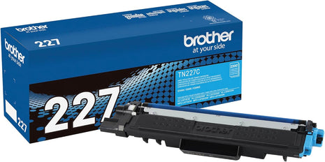 Brother Genuine TN227C, High Yield Toner Cartridge, Replacement Cyan Toner, Page Yield Up to 2,300 Pages, TN227, Amazon Dash Replenishment Cartridge 15.3 x 4.1 x 6.1 inches | Prints up to 2,300 pages, Amazon Dash replenishment