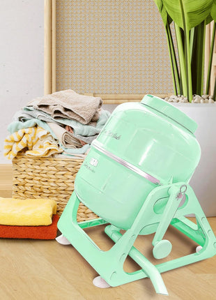 WonderWash Portable Washing Machine for Apartment & Tiny Spaces - Manual Hand Clothes Washer with Retro Design - Clean Laundry Anywhere with Our Countertop, Non-Electric, Small Washer - Mint Green