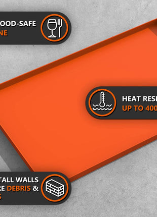 36 inch Silicone Griddle Mat for Blackstone 36 Inch Grill, Heavy Duty Food Grade Silicone Griddle Cover, Protect Your Grill from Dirt & Rust All Year Round