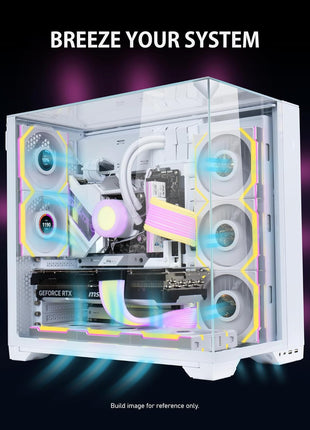Lian Li UNI Fan SL Wireless (Reverse Blade) 120mm ARGB Fan - Single Pack - 2.4 GHz Wireless Signal for RGB & Fans Control - Daisy-Chain Design - Controller NOT Included & Required - White (12RSL1W1W)
