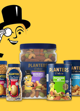 PLANTERS Deluxe Lightly Salted Cashews, Party Snacks, Plant-Based Protein, Quick Snack for Adults, After School Snack, Flavored with Sea Salt, Kosher, 1lb 2.25oz