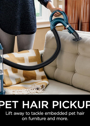 Shark Navigator Lift-Away Vacuum, Self-Cleaning, HEPA, Teal, ZU503AMZ | Lift-Away Pod, Pet Hair Pickup, Swivel Steering, 1200W Power, Upholstery Tool and Pet Crevice Tool for Above-Floor Cleaning