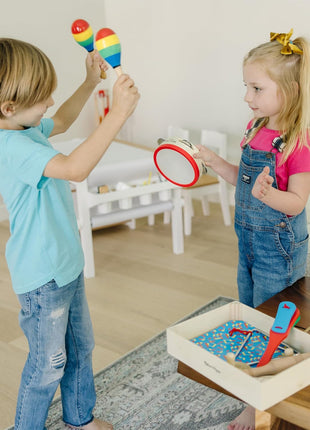 Melissa & Doug Band-in-a-Box Clap! Clang! Tap! - 10-Piece Musical Instrument Set