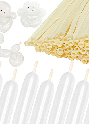 260 Clear Long Balloons for Animals, Thickening Skinny Latex Twisting for Arch Modeling Magic Clown Birthday Wedding Party Decorations 100pcs