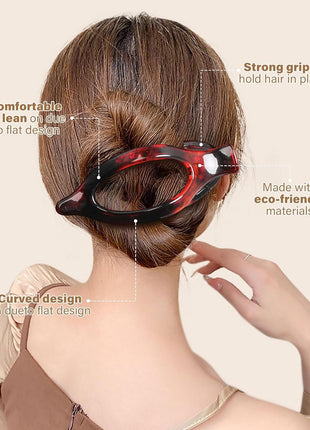 French Concord Hair Clips - 6Pcs Side Slide Volume Clips for Women Girls, Strong Hold No Slip Grip, Thick or Thin Hair (Matte Finish, L:4.6 IN, W:1.97IN)