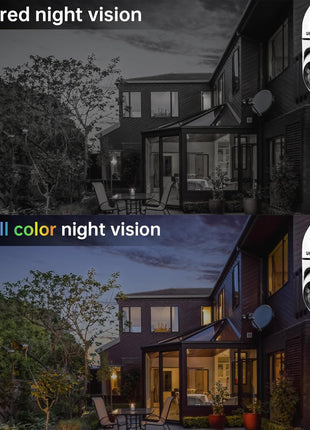 WESECUU Light Bulb Security Camera -5G& 2.4GHz WiFi 2K Security Cameras Wireless Outdoor Motion Detection and Alarm,Two-Way Talk,Color Night Vision,Human Detection, Bulb Camera Compatible with Alexa