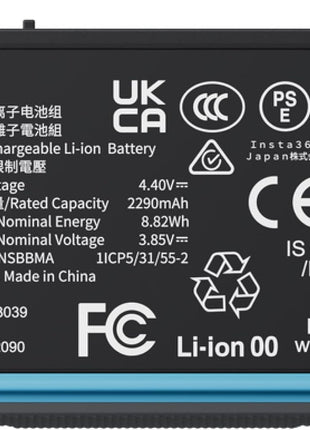 INSTA360 Rechargeable 2290MAH Battery for X4 Camera