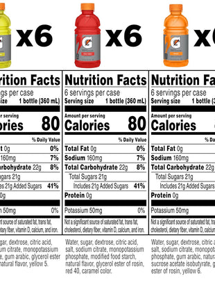 Gatorade Thirst Quencher Sports Drink, Variety Pack, 12 Fl Oz (Pack of 18)