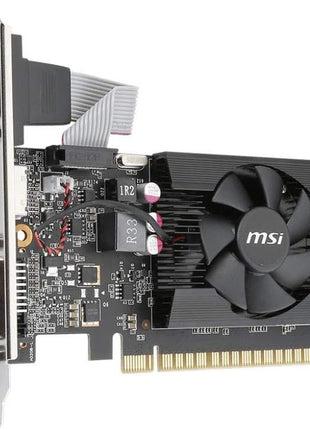 msi Gaming GeForce GT 710, Graphics Card, Desktop, HDMI/VGA/DVI - 2GB GDRR3 64-bit HDCP Support DirectX 12 OpenGL 4.5 Single Fan Low Profile, Nvidia