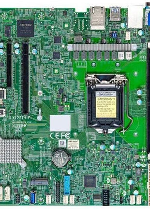 Supermicro X12STH-F Micro-ATX Server Motherboard C256 LGA-1200, Daul LAN 1GbE