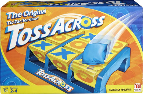 Mattel Games Toss Across Indoor Outdoor Game for Ages 5+, 2-4 Players | Get 3-in-a-Row Bean Bag Throwing Tic-Tac-Toe Game, Active Play for Family Nights & Camping