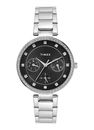 TIMEX Black Round Dial Analog Women's Watch - TWEL18728