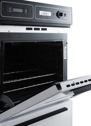 Summit 24" Gas Wall Oven, White- WTM7212KW | Made in the USA, 2.92 cu.ft. Capacity Gas Oven, Sized to fit 34 1/8" H x 22 3/8" W cabinet cutouts.