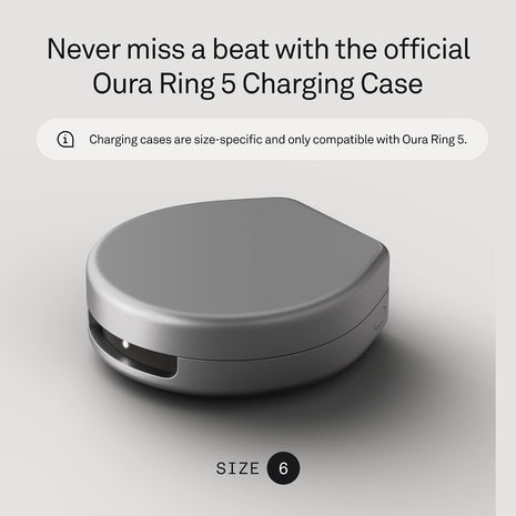 Oura Ring 5 Official Charging Case - Size 6