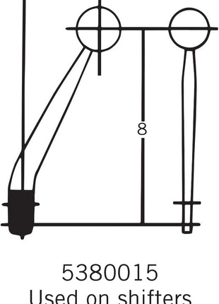 Hurst 5380015 8 inch Gear Shift Lever Stick