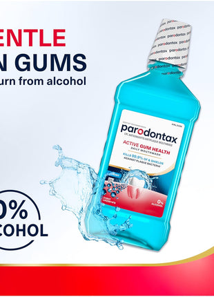 Parodontax Active Gum Health Mouthwash, Antiplaque and Antigingivitis Mouthwash, Mint, 3x16.9 Fl Oz