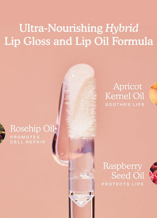 Tower 28 ShineOn Lip Gloss Jelly - Hydrating Tinted Lip Balm + Milky Gloss for Sensitive Lips - Non-Sticky + High-Shine Jelly Formula with Nourishing Oil Blend - Pistachio - Nude Pink (0.13)
