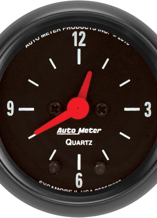 AUTO METER 2632 Z-Series Clock Regular, 2.3125 in.