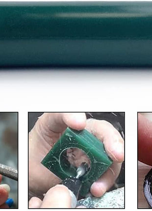 PHYHOO Green Carving Wax Tube for Ring Mold Jewelry Casting Round Hole (C8)