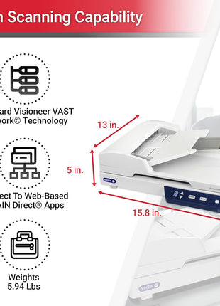 Visioneer Xerox Duplex Combo Flatbed Scanner with Automatic Document Feeder