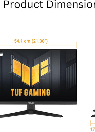 ASUS TUF Gaming 24" (23.8" viewable) 1080P Monitor (VG249QE5A) - FHD, 144Hz Overclock to 146Hz, IPS, Extreme Low Motion Blur Sync, 1ms, Speakers, Variable Overdrive, DisplayWidget Center, 3yr Warranty