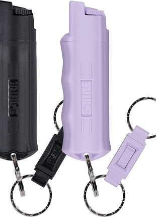 SABRE Pepper Spray - Quick Release Keychain for Easy Carry & Fast Access, Max Police Strength Self Defense OC Spray With UV Dye, 10 Sec. Spray Time, Finger Grip - Faster Aim, 0.54 fl oz, Secure Safety