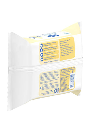 Johnson's Baby Disposable Hand & Face Cleansing Wipes, Pre-Moistened Wipes Gently Remove 99% of Germs & Dirt from Delicate Skin, Paraben-, Phthalate- & Alcohol-Free, Hypoallergenic, 25 Count