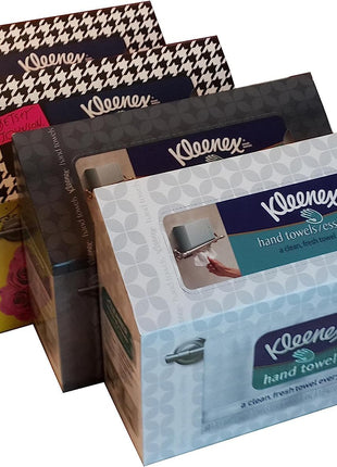 Kleenex Disposable Paper Hand Towels, 6 Boxes, 60 Tissues per Box (360 Total Tissues), Packaging May Vary | 360 Total Tissues