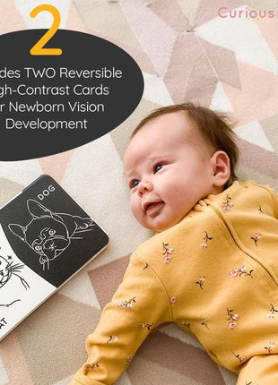 Curious BabyTM Award Winning 40+ Activities for Baby & Me (0-12 Months) | Developmentally-Focused and Stimulating Creative Playtime Ideas for Baby & Me | Includes Black/White High-Contrast Cards