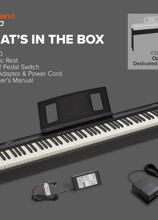 Roland FP 10 | Compact 88 Note Digital Piano | SuperNATURAL Piano Tones | Authentic Acoustic Feel Keyboard | Great for Beginners & Experienced Players | Bluetooth & MIDI Connectivity