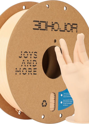 3DHoJor PLA Pro (PLA+) Filament 1.75mm, 3D Printer Filament, Cardboard Spool, +/- 0.03mm Accuracy, Beige, 1kg